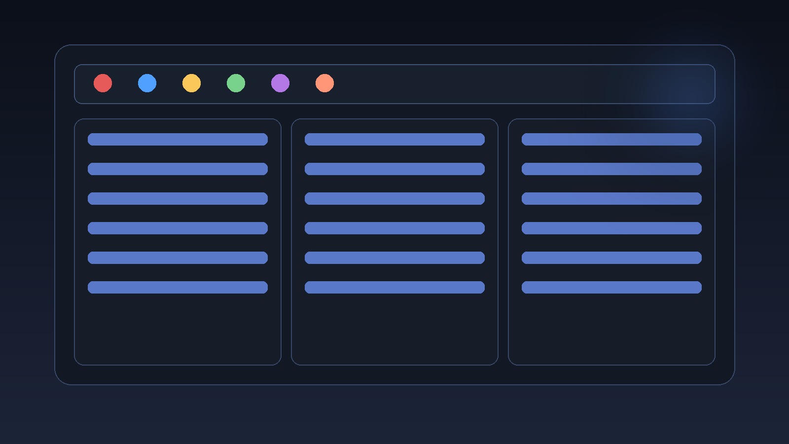 Multi‑language UI mock